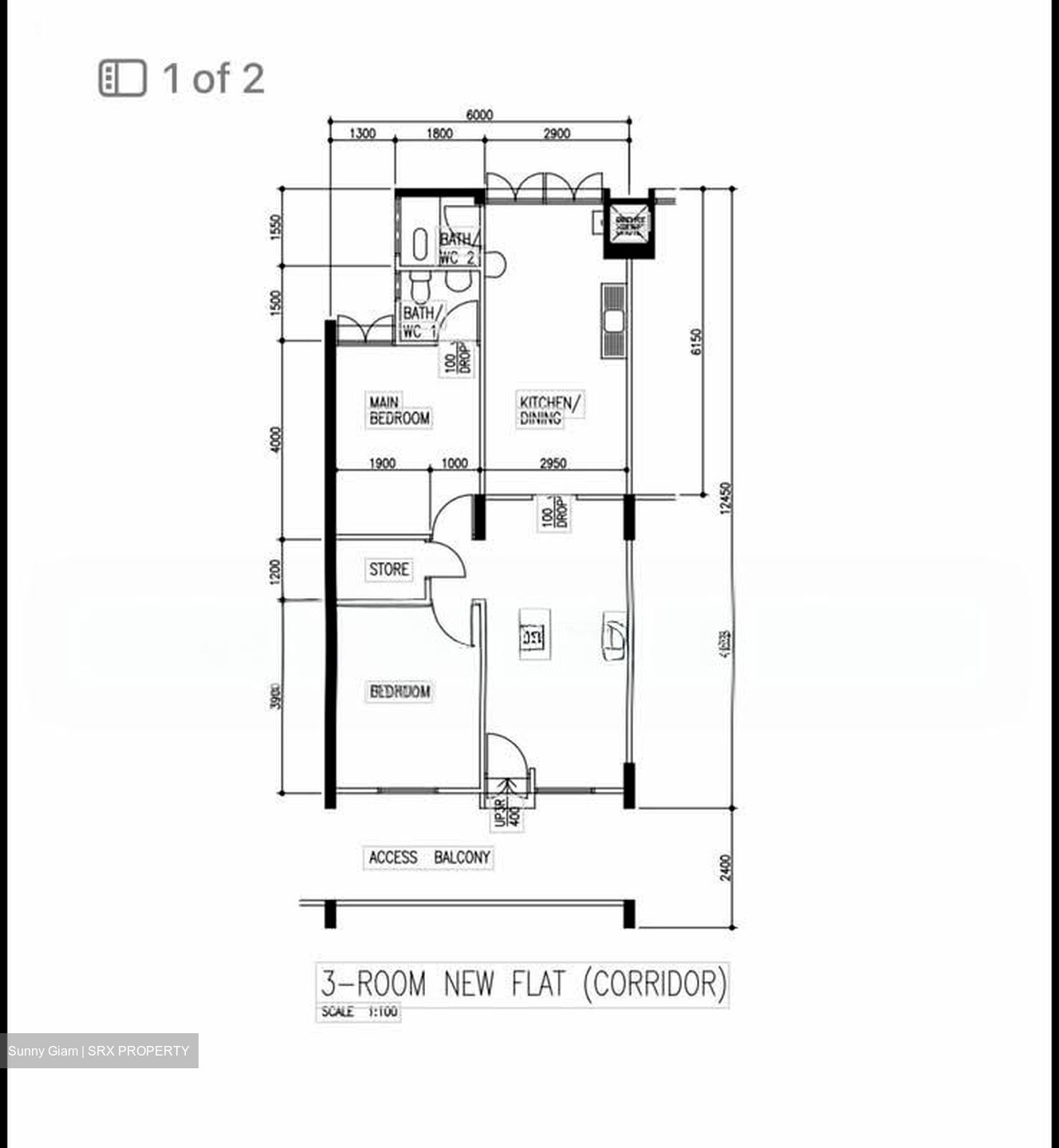 Blk 235 Ang Mo Kio Avenue 3 (Ang Mo Kio), HDB 3 Rooms #555084521